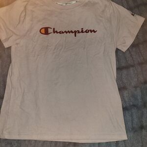 Champion Women's White and Cream T-shirt